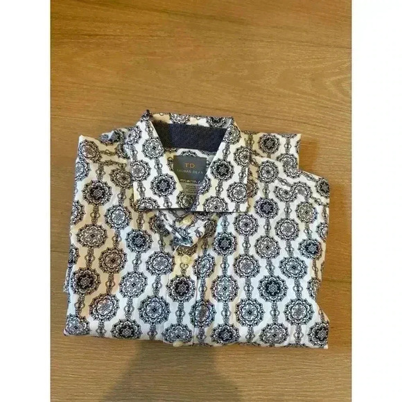 Thomas Dean Button Down Shirt Large - Picture 1 of 5